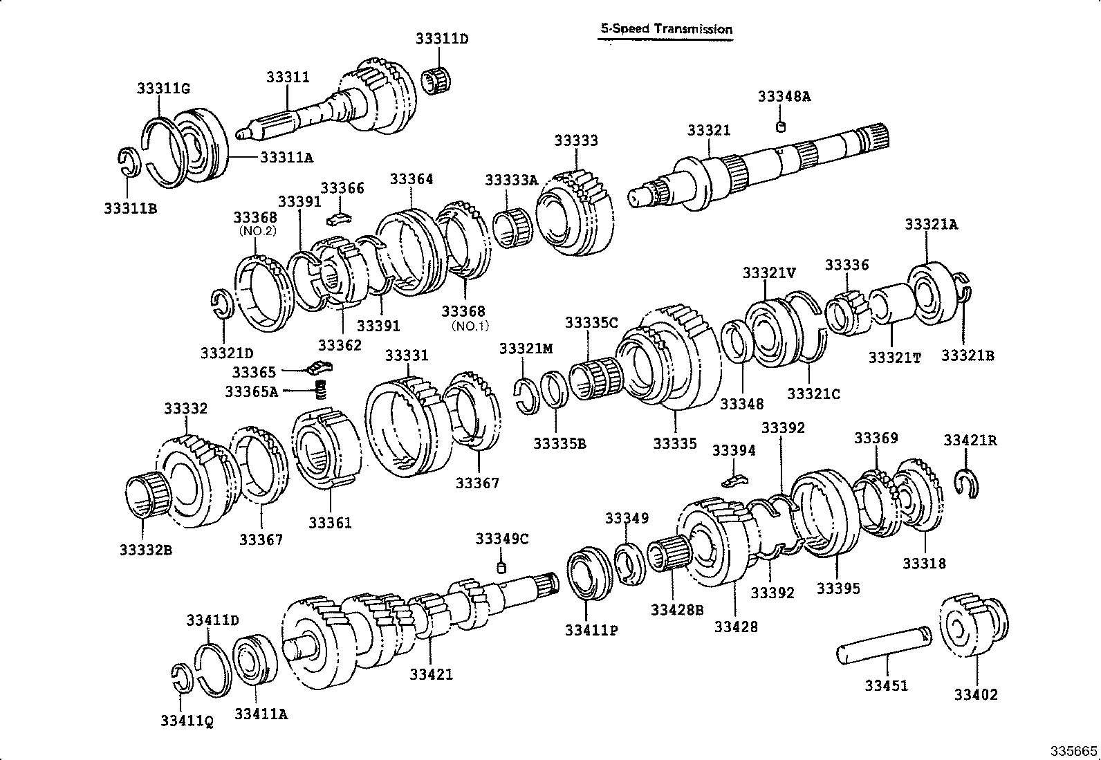 33481-26020 GEAR, SPEEDOMETER DRIVE (MTM) product image