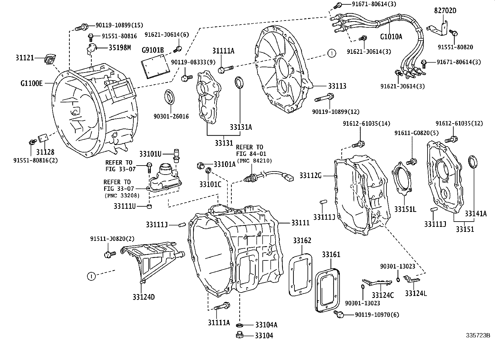 33112-37030 CASE, TRANSMISSION, REAR product image