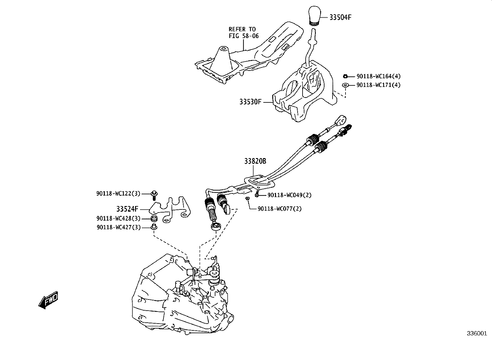 33504-WC003 KNOB SUB-ASSY, SHIFT LEVER product image
