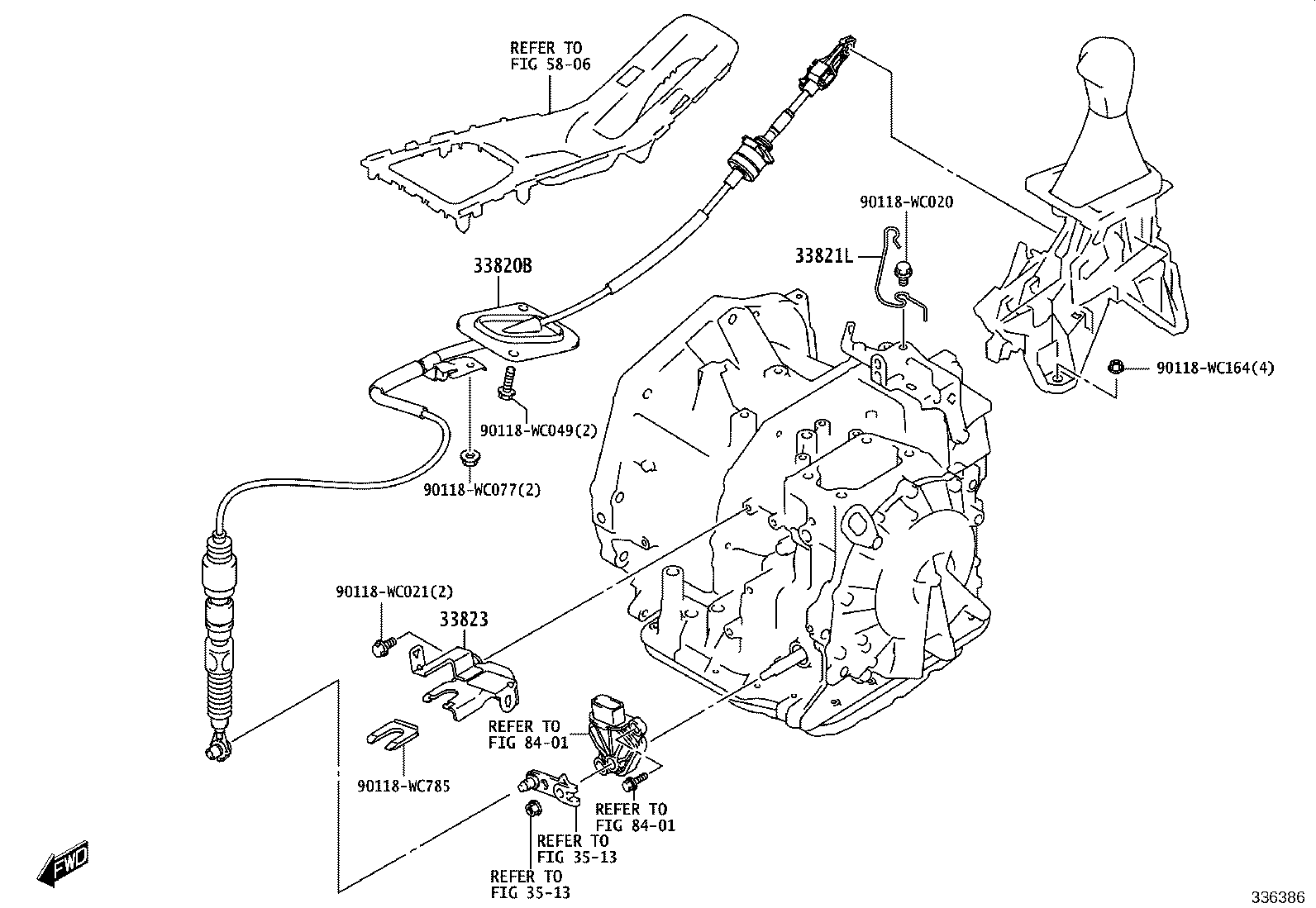 33504-WC005 KNOB SUB-ASSY, SHIFT LEVER product image