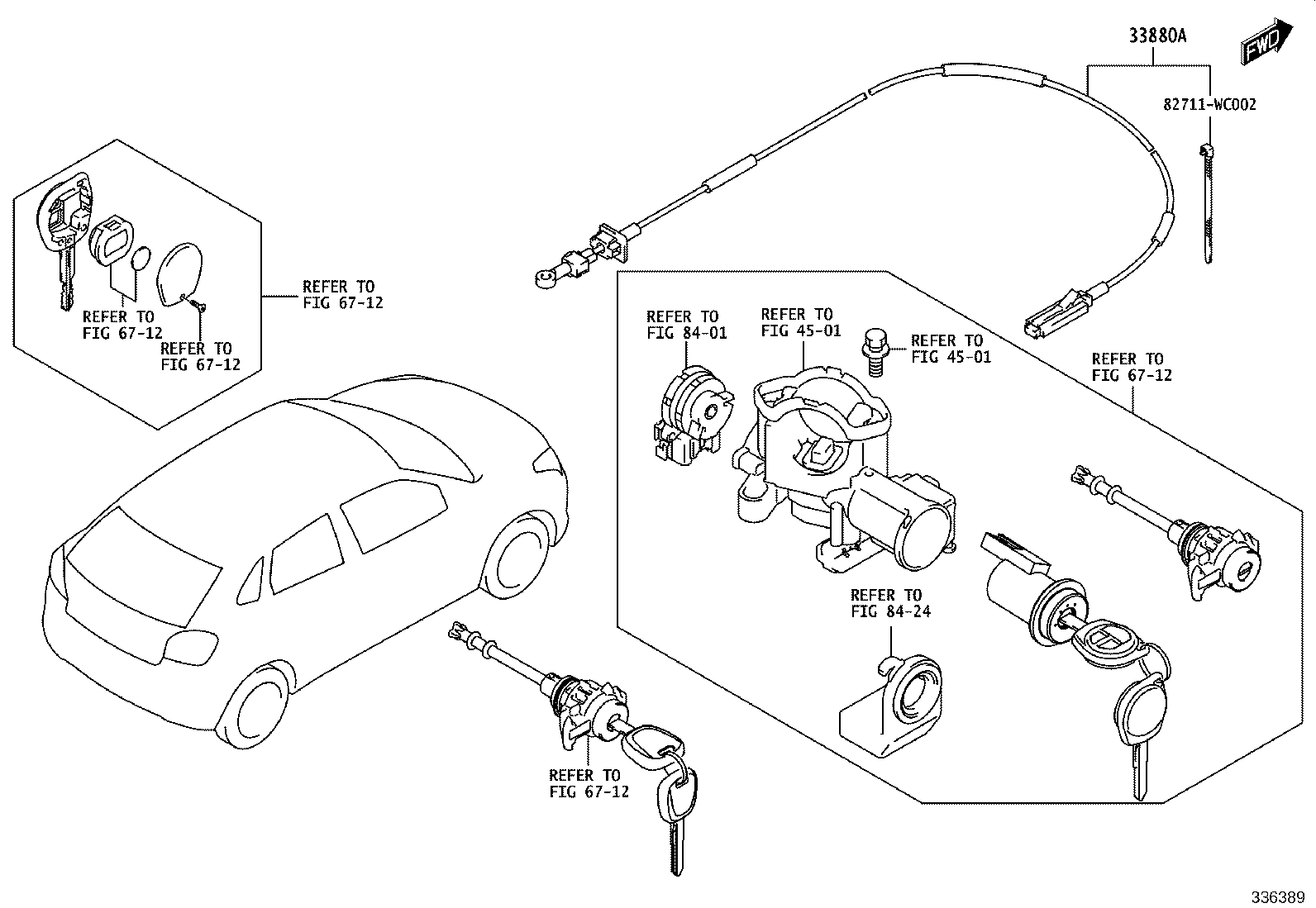 33504-WC005 KNOB SUB-ASSY, SHIFT LEVER product image