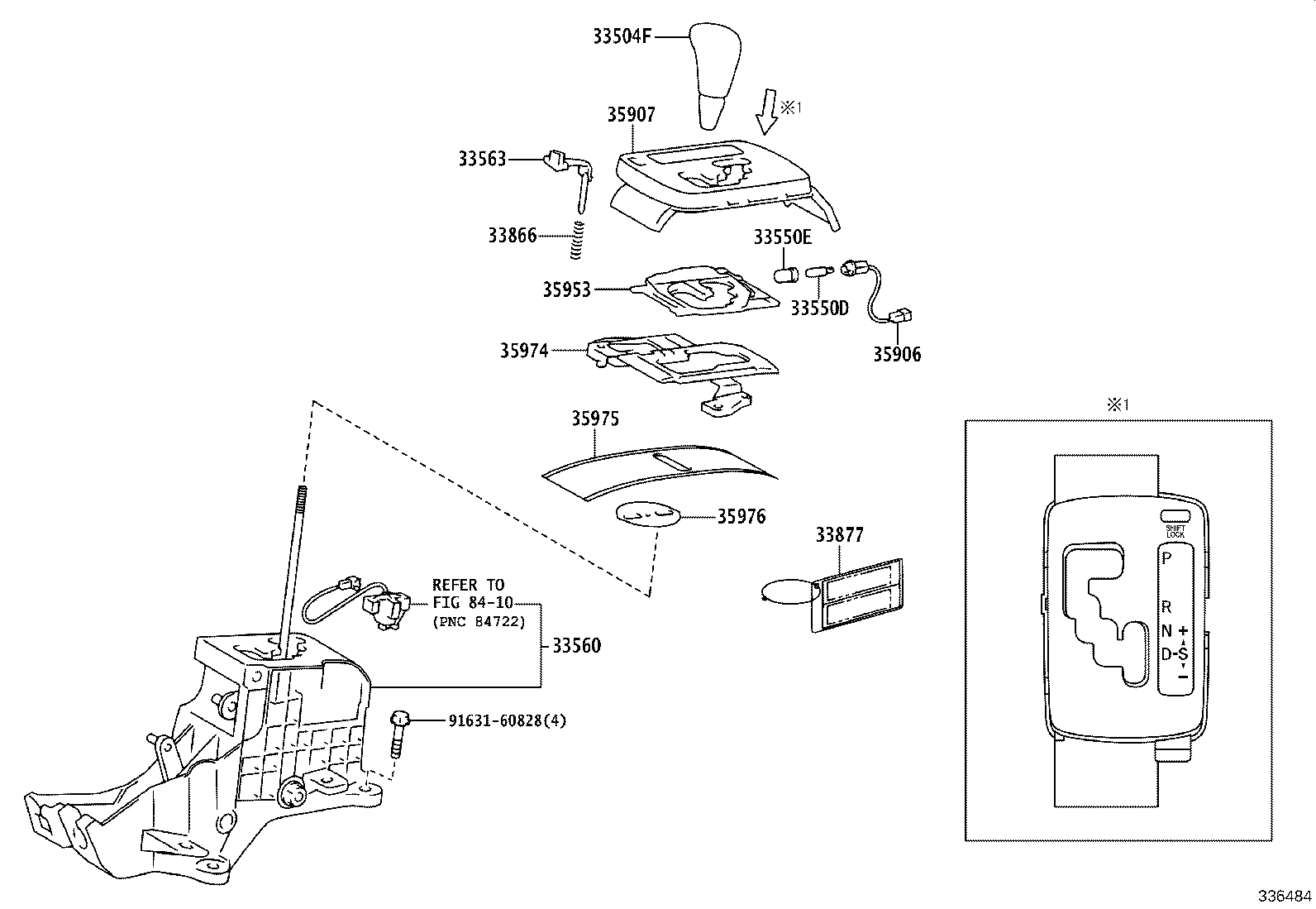 33530-05071 LEVER ASSY, SHIFT (FOR FLOOR SHIFT) product image