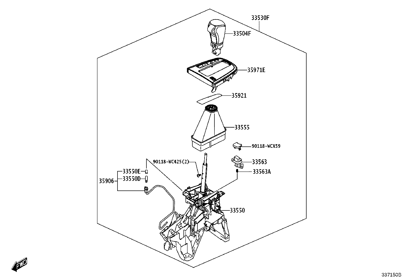58808-WC021 BOOT, SHIFT LEVER product image
