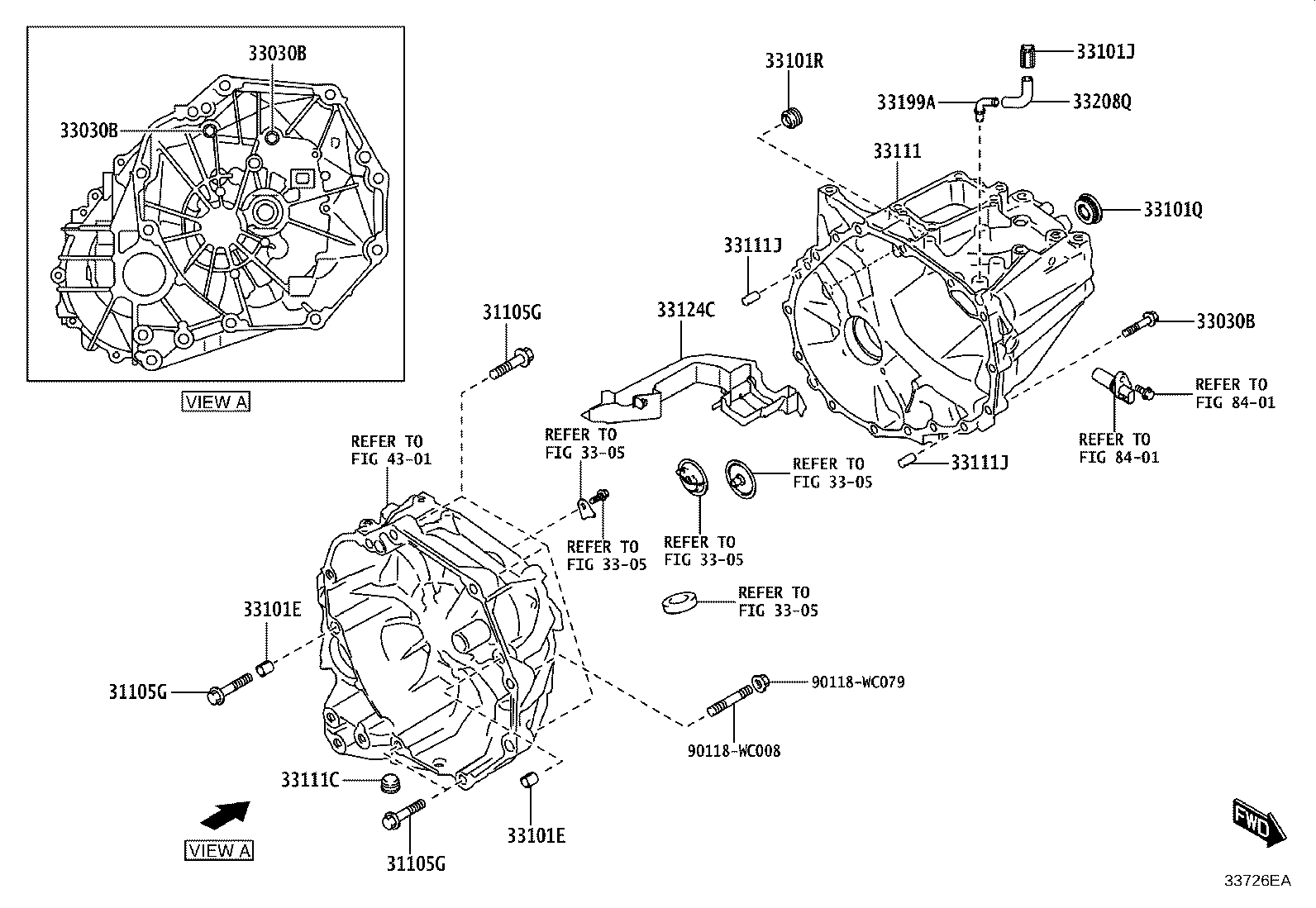 33111-WC020 CASE, MANUAL TRANSMISSION product image