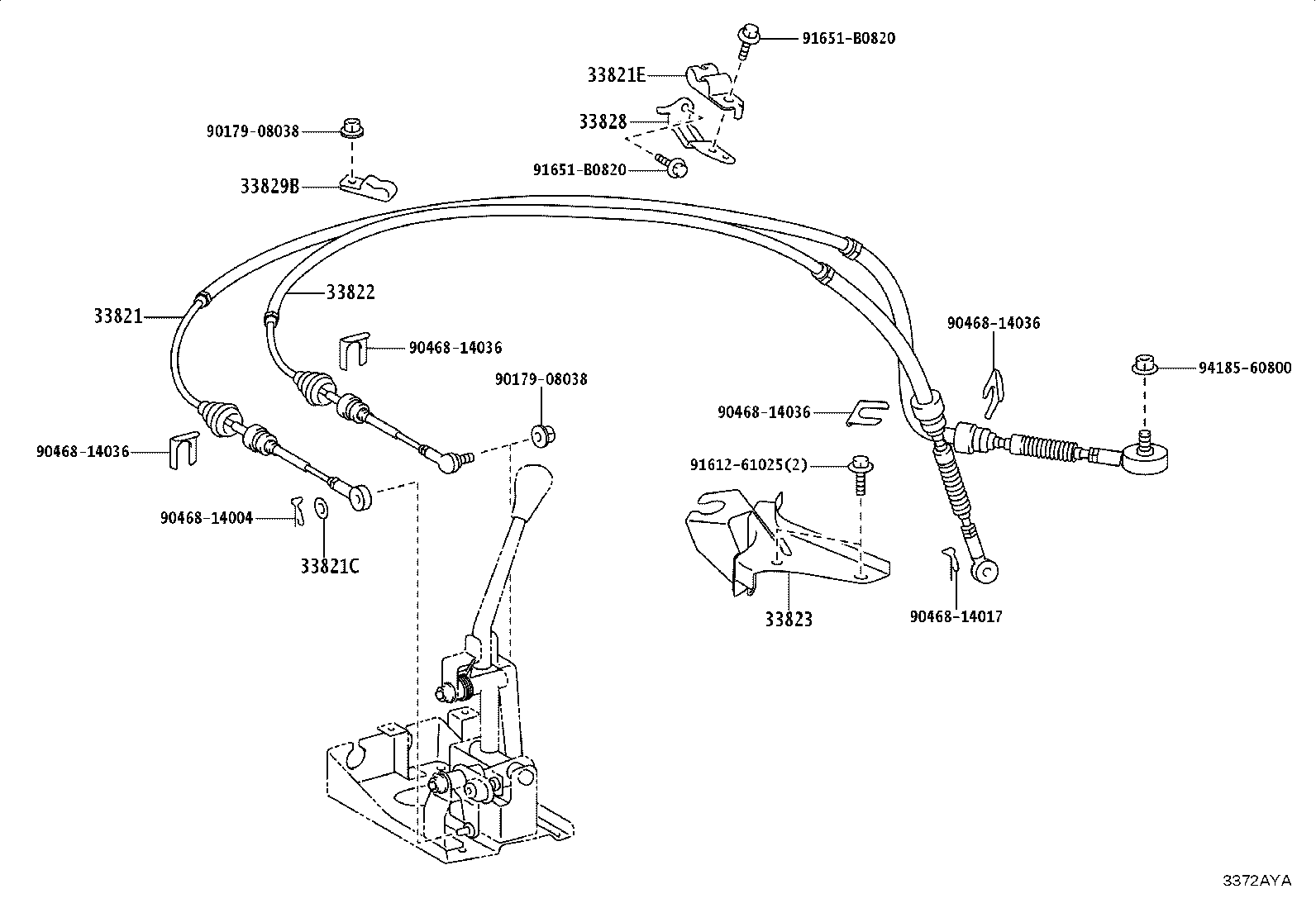 33502-36170 PLATE SUB-ASSY, SHIFT LEVER product image