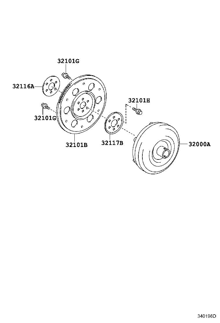 90105-A0022 BOLT, HEXAGON(FOR DRIVE PLATE SETTING) product image