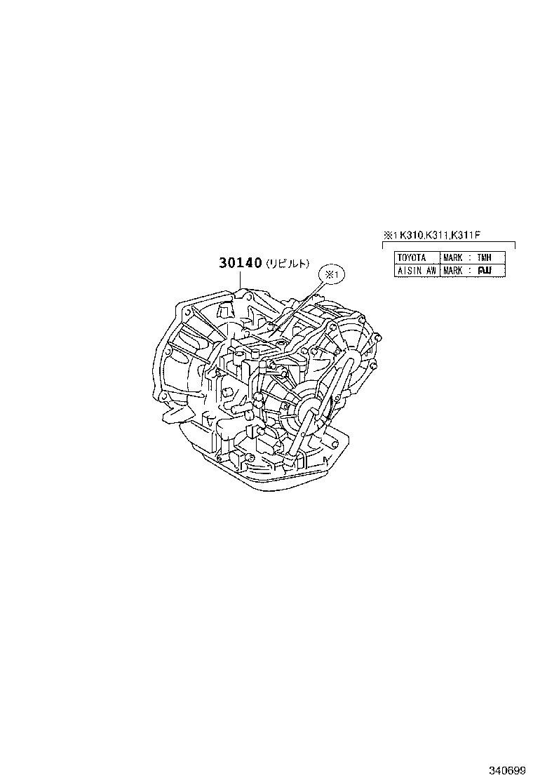30400-12080 TRANSAXLE ASSY, CONTINUOUSLY VARIABLE product image