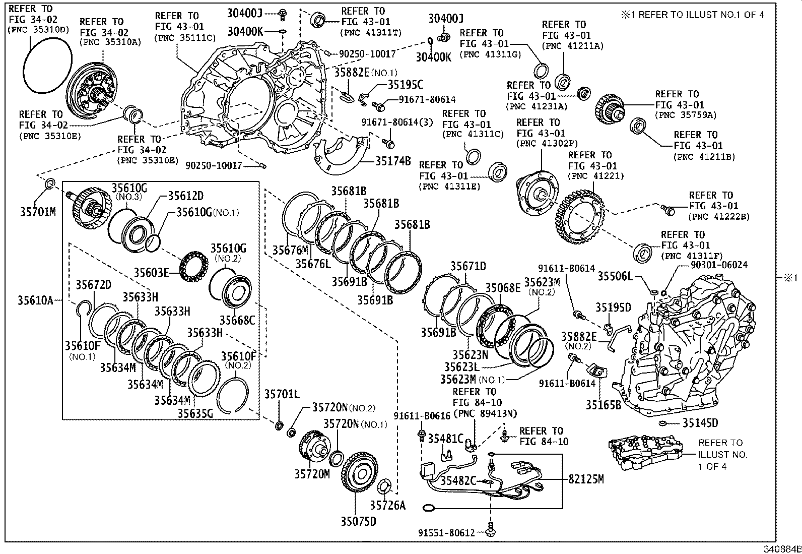 04354-10011 OVERHAUL KIT, TRANSAXLE(CVT) product image