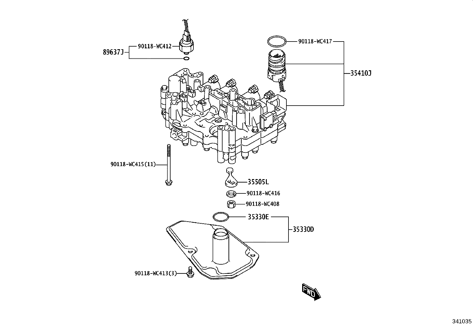 35394-WC001 MAGNET, OIL CLEANER(CVT) product image