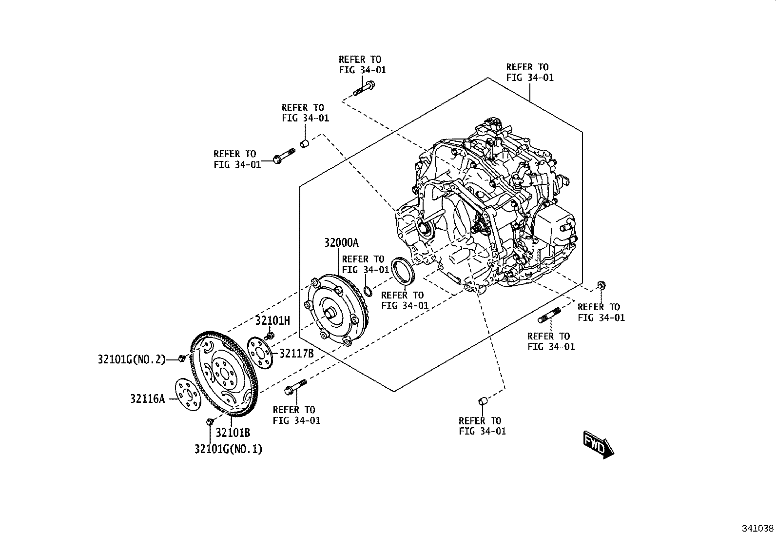 32101-WC001 GEAR SUB-ASSY, DRIVE PLATE & RING product image