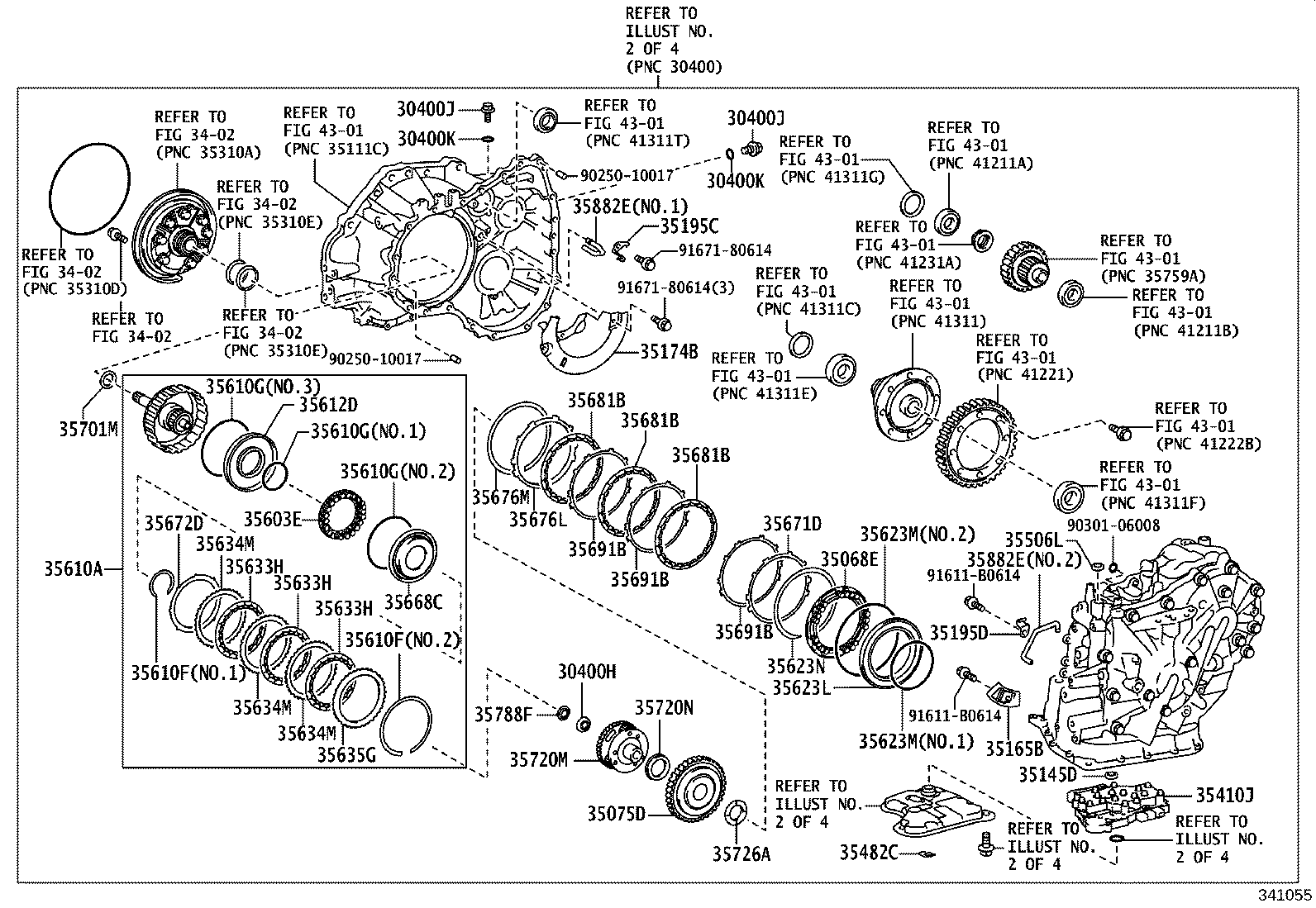 30140-12310 TRANSAXLE ASSY, CVT, REBUILT(W/O TORQUE CONVERTER) product image
