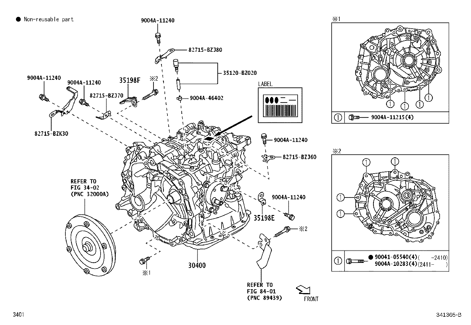 33449-B2010 MAGNET, OIL CLEANER(CVT) product image