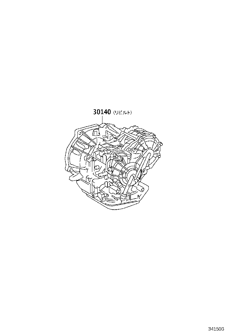 30140-10020 TRANSAXLE ASSY, CVT, REBUILT(W/O TORQUE CONVERTER) product image