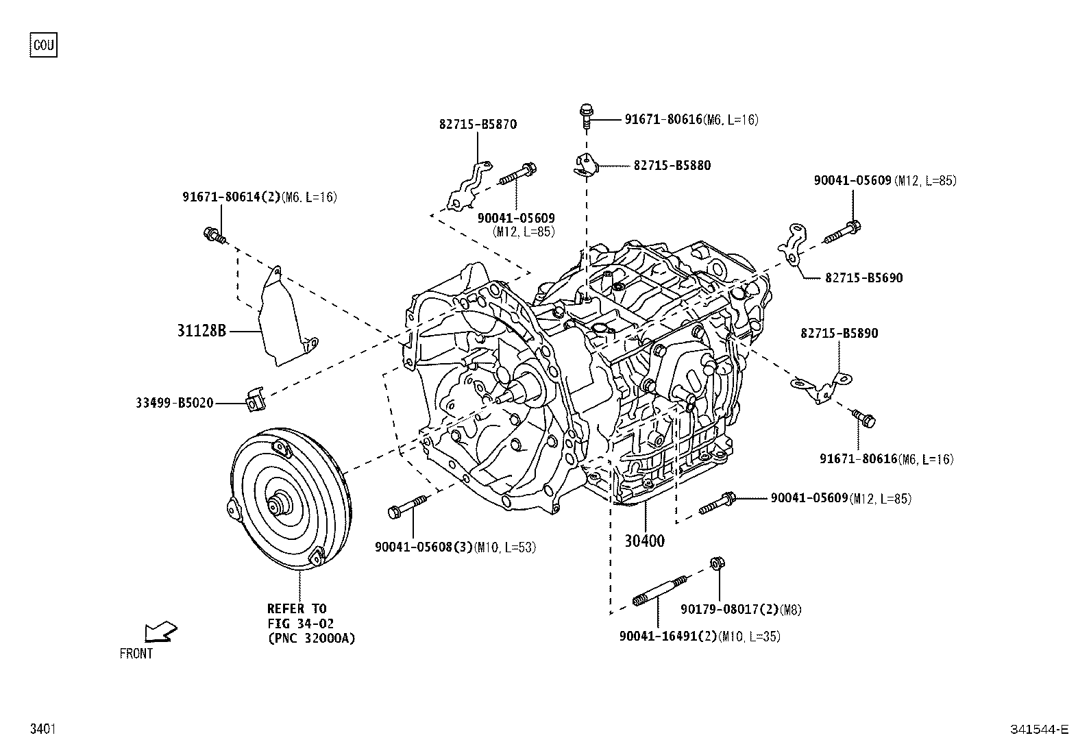 34000-B5100 TRANSAXLE ASSY, CONTINUOUSLY VARIABLE product image