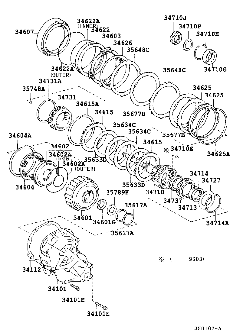34710-20022 GEAR ASSY, OVERDRIVE PLANETARY product image