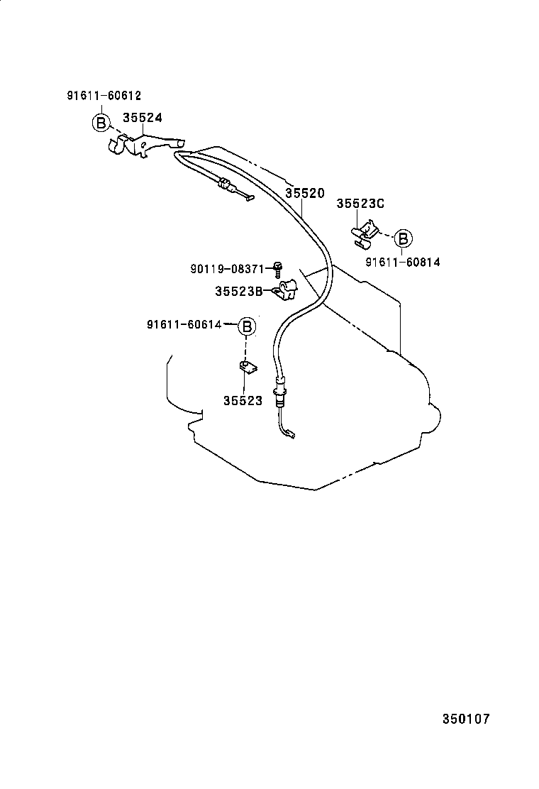 35520-20490 CABLE ASSY, THROTTLE product image
