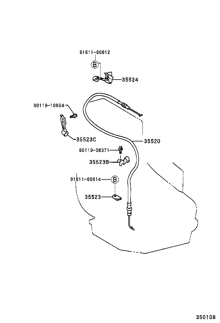 35520-20490 CABLE ASSY, THROTTLE product image
