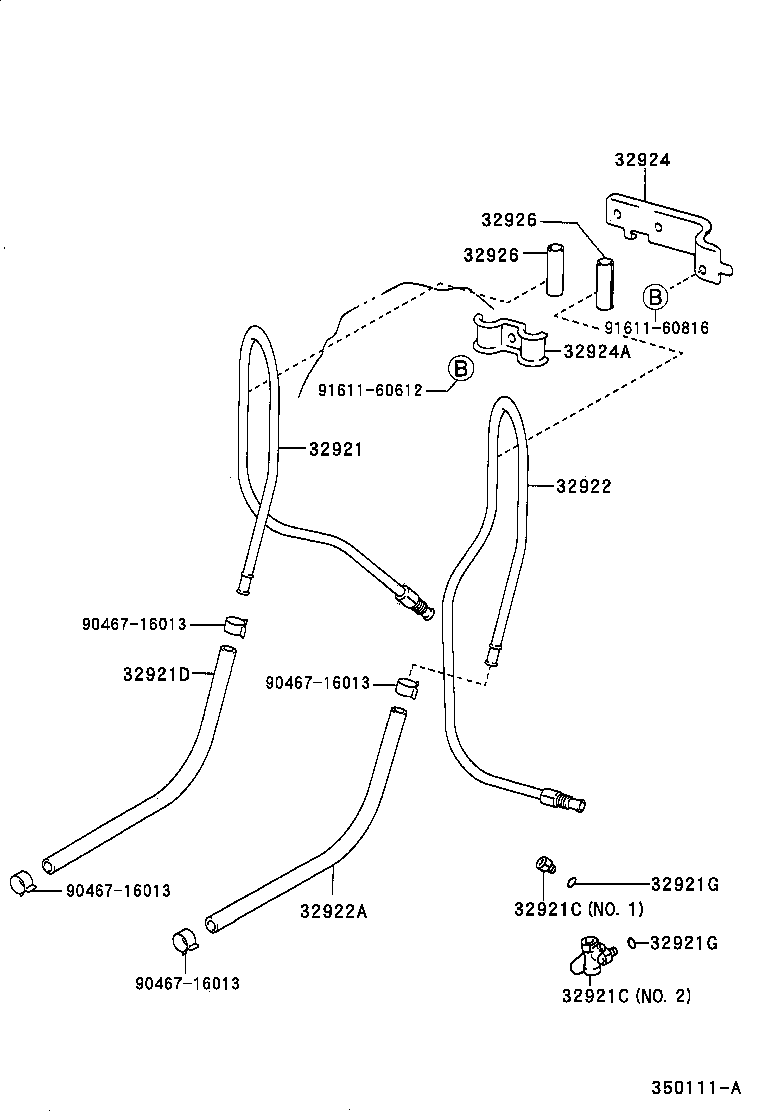 32921-33070 TUBE, OIL COOLER INLET, NO.1 product image