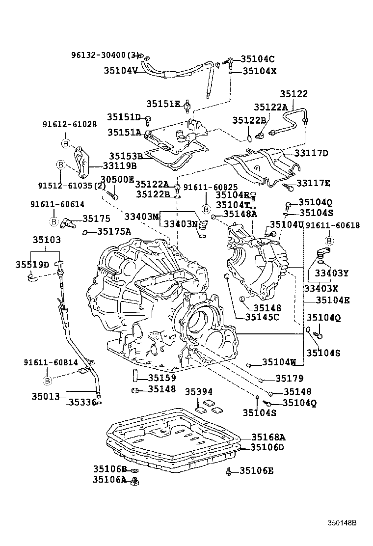 35013-21040 TUBE SUB-ASSY, TRANSMISSION OIL FILLER product image