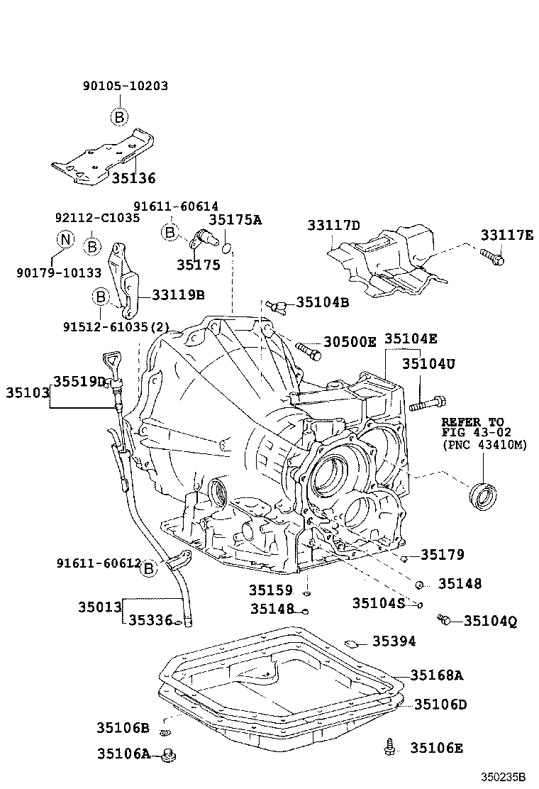 35104-33901 CASE SUB-ASSY, AUTOMATIC TRANSAXLE product image
