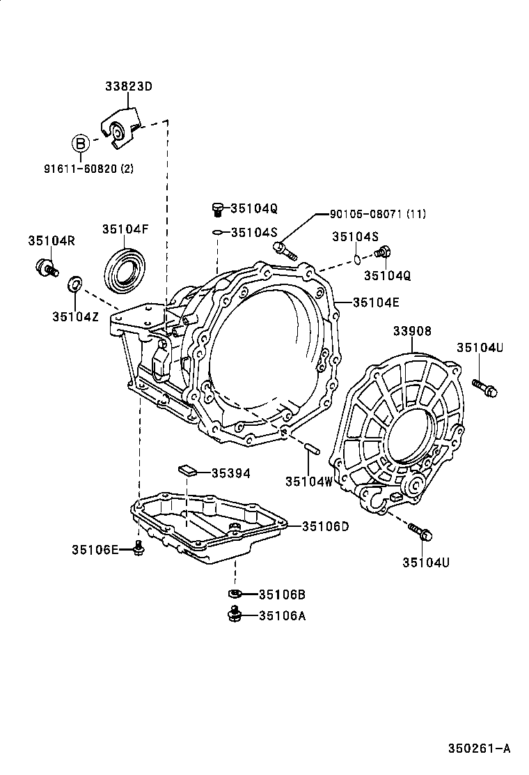 35104-42020 CASE SUB-ASSY, AUTOMATIC TRANSAXLE product image
