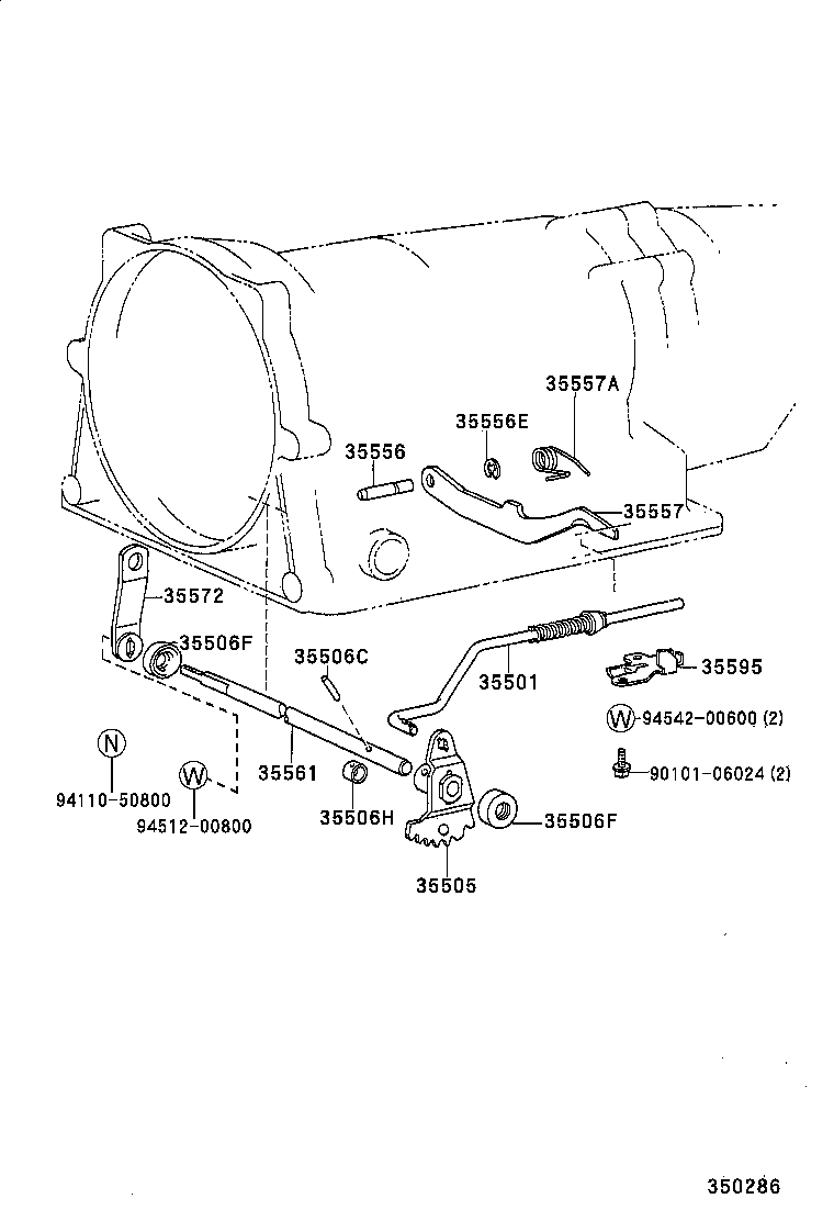 35520-22280 CABLE ASSY, THROTTLE product image