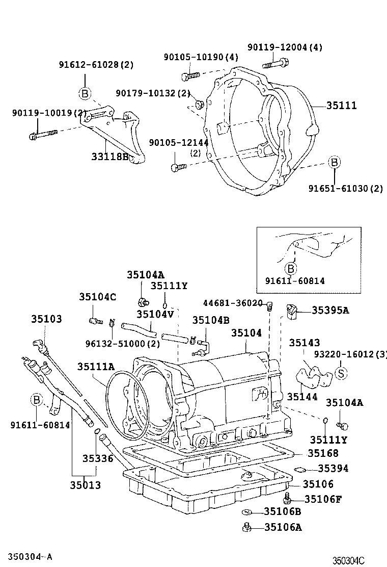 35104-28030 CASE SUB-ASSY, AUTOMATIC TRANSMISSION product image