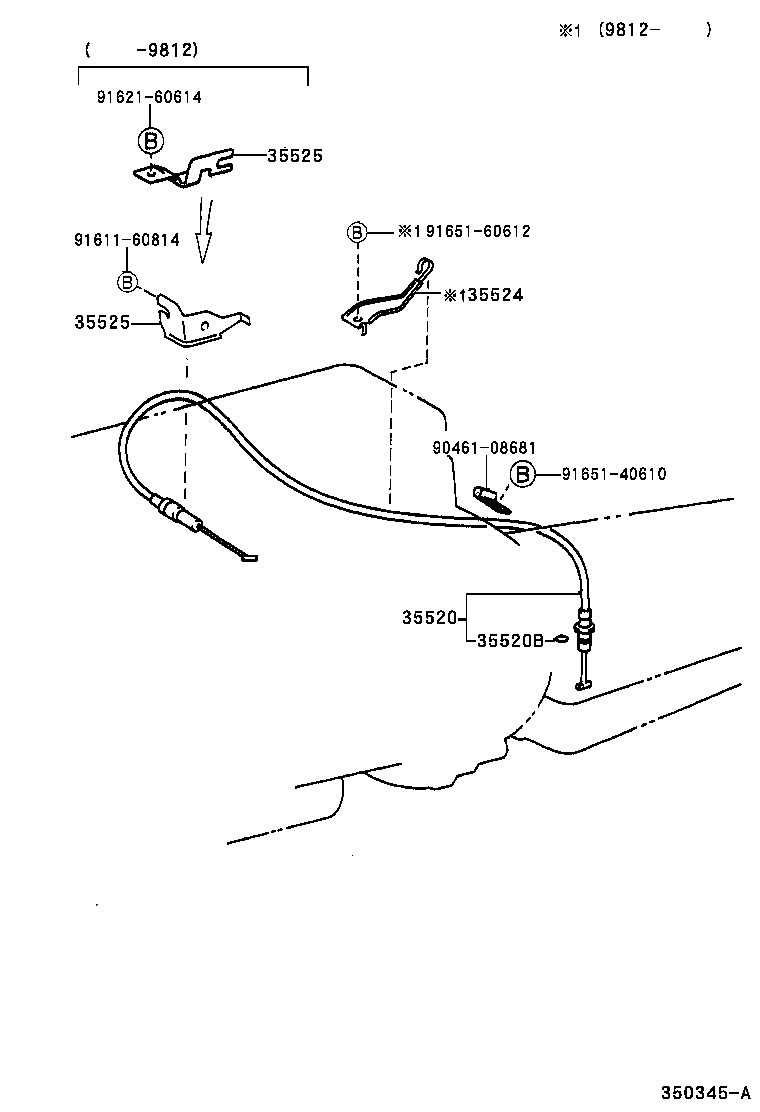 35572-28080 LEVER, TRANSMISSION CONTROL SHAFT, RH product image