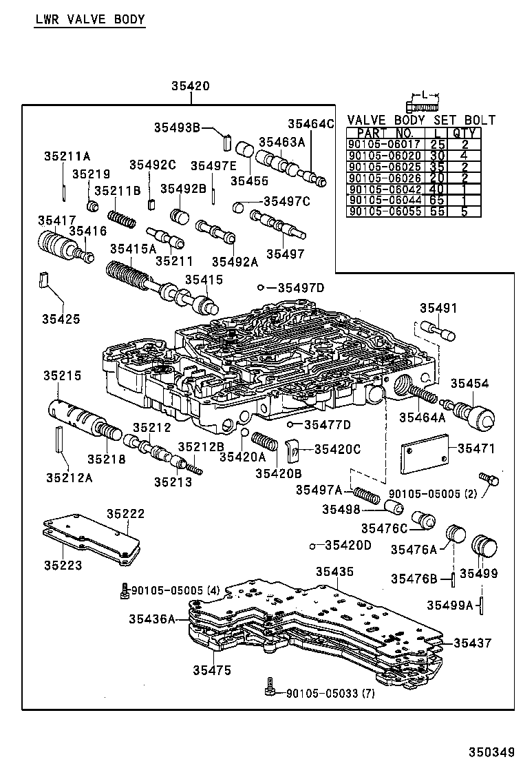 35409-22030 SPRING SUB-ASSY, MANUAL DETENT product image