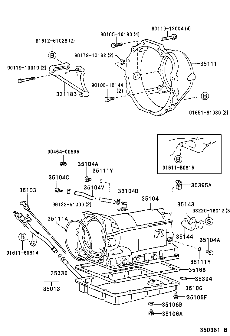 35103-38010 GAGE SUB-ASSY, TRANSMISSION OIL LEVEL product image