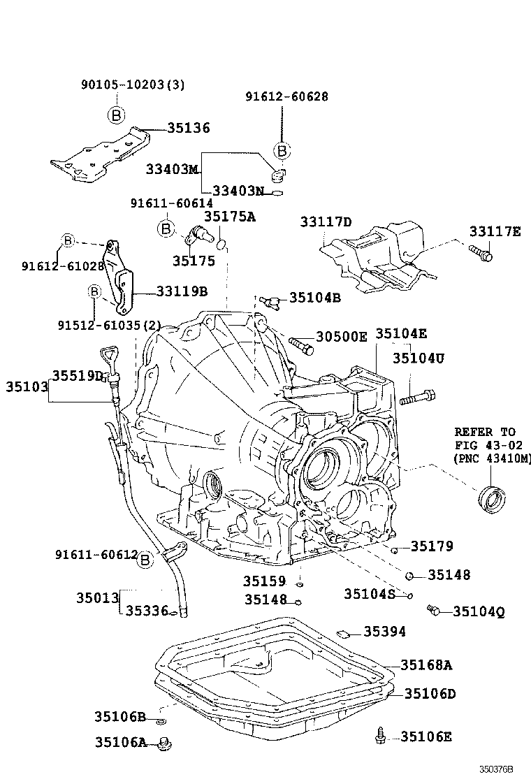 35104-33904 CASE SUB-ASSY, AUTOMATIC TRANSAXLE product image