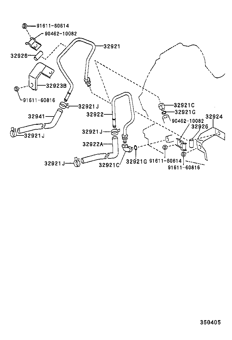 32921-02090 TUBE, OIL COOLER INLET, NO.1 product image