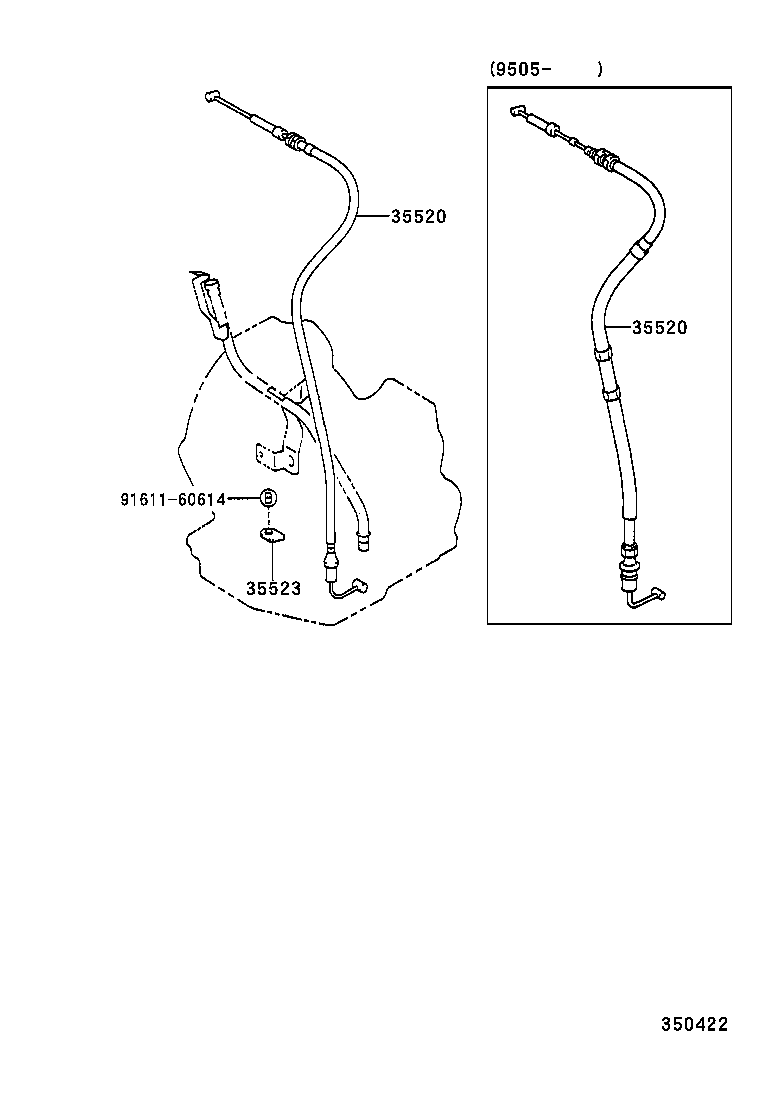 35520-16090 CABLE ASSY, THROTTLE product image