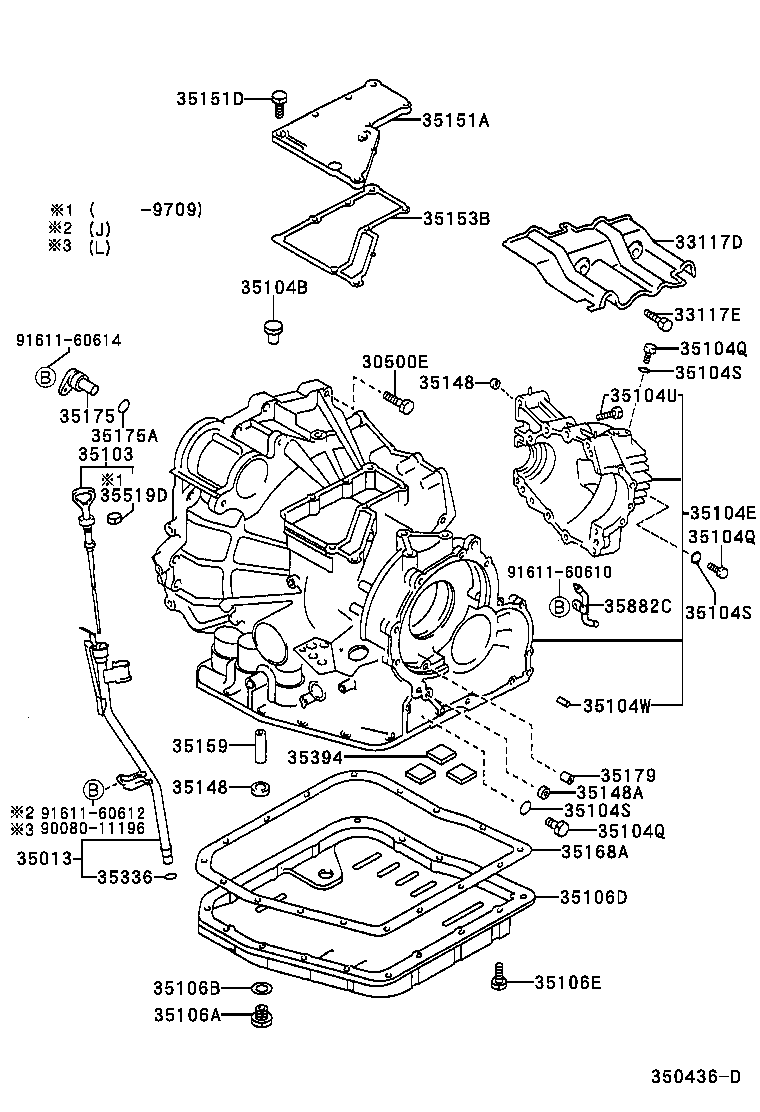90080-10083 BOLT(FOR AUTOMATIC TRANSMISSION CASE PROTECTOR) product image