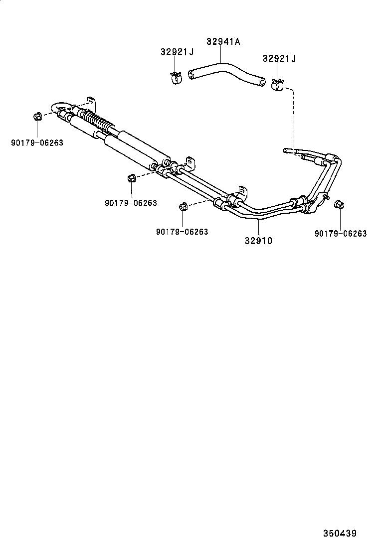 32922-50040 TUBE, OIL COOLER OUTLET, NO.1 product image