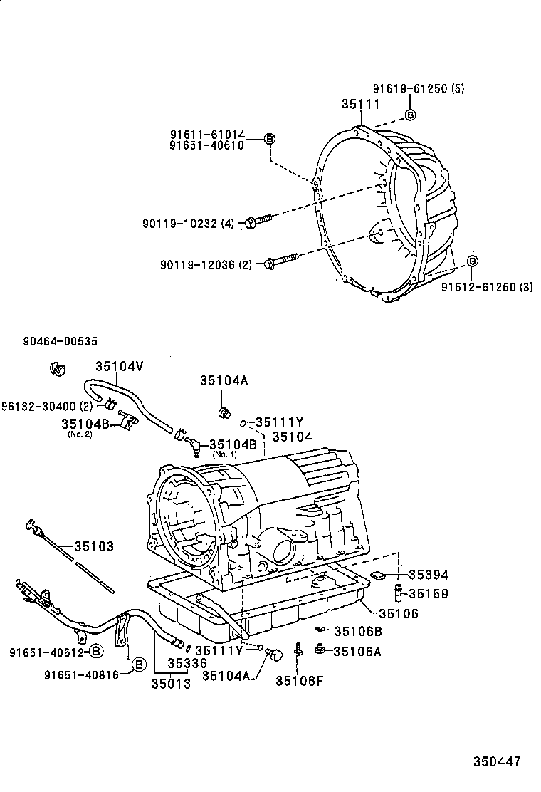 35106-26030 PAN SUB-ASSY, AUTOMATIC TRANSMISSION OIL product image