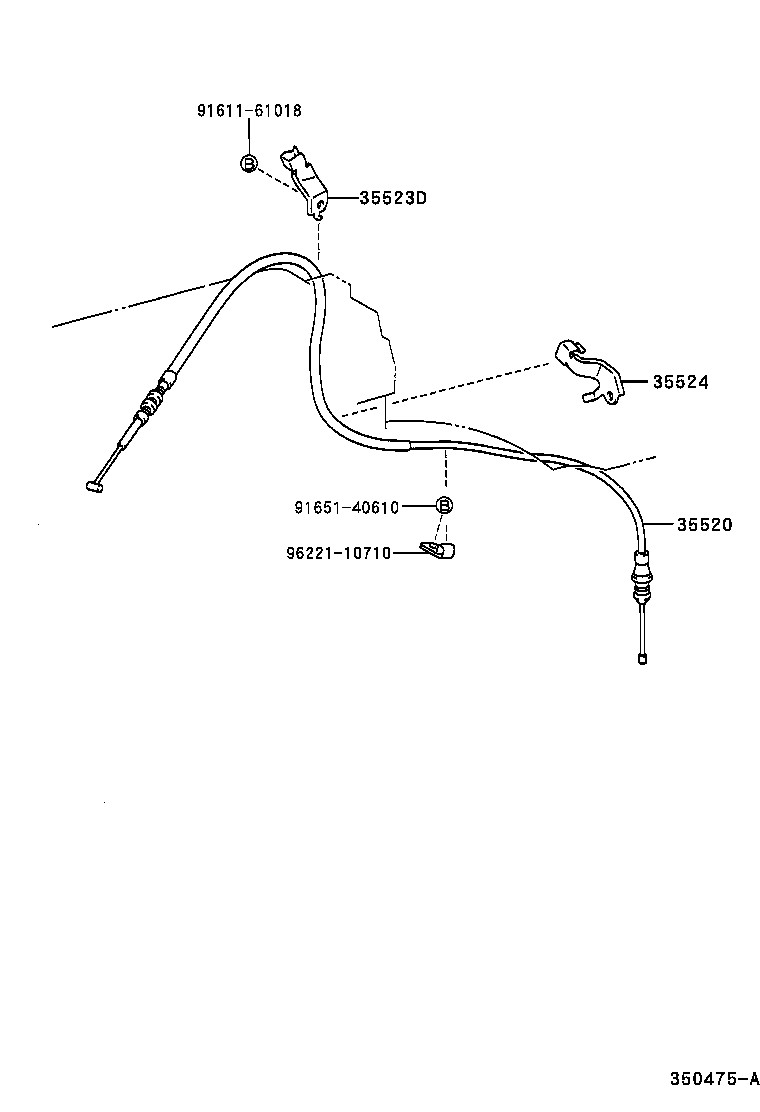 35573-26060 LEVER, TRANSMISSION CONTROL SHAFT, LH product image