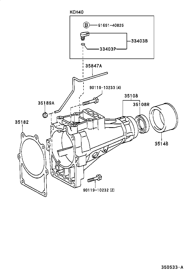 35015-26060 ADAPTER SUB-ASSY, TRANSMISSION CASE product image