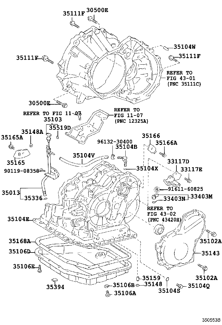 35104-20100 CASE SUB-ASSY, AUTOMATIC TRANSAXLE product image
