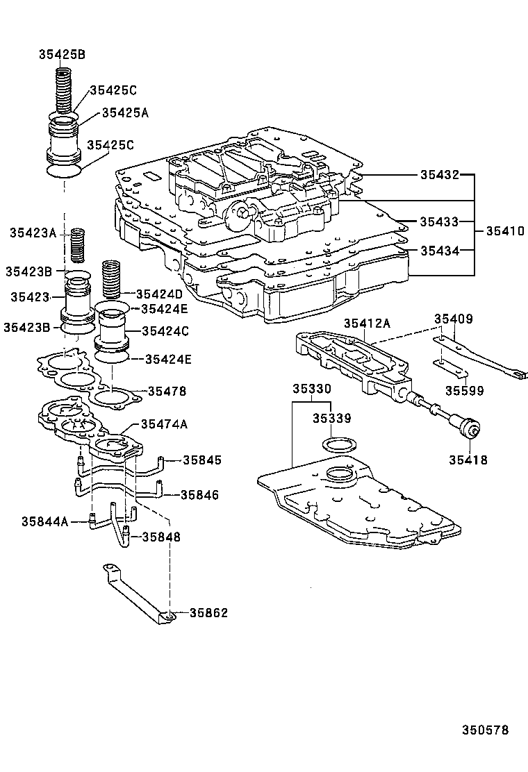 35205-12010 SPRING SUB-ASSY, B-2 ACCUMULATOR product image