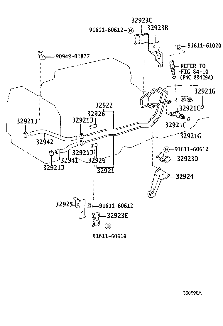 32922-60100 TUBE, OIL COOLER OUTLET, NO.1 product image