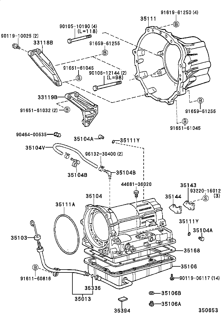 35103-35110 GAGE SUB-ASSY, TRANSMISSION OIL LEVEL product image