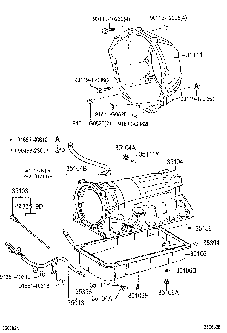 35106-26030 PAN SUB-ASSY, AUTOMATIC TRANSMISSION OIL product image