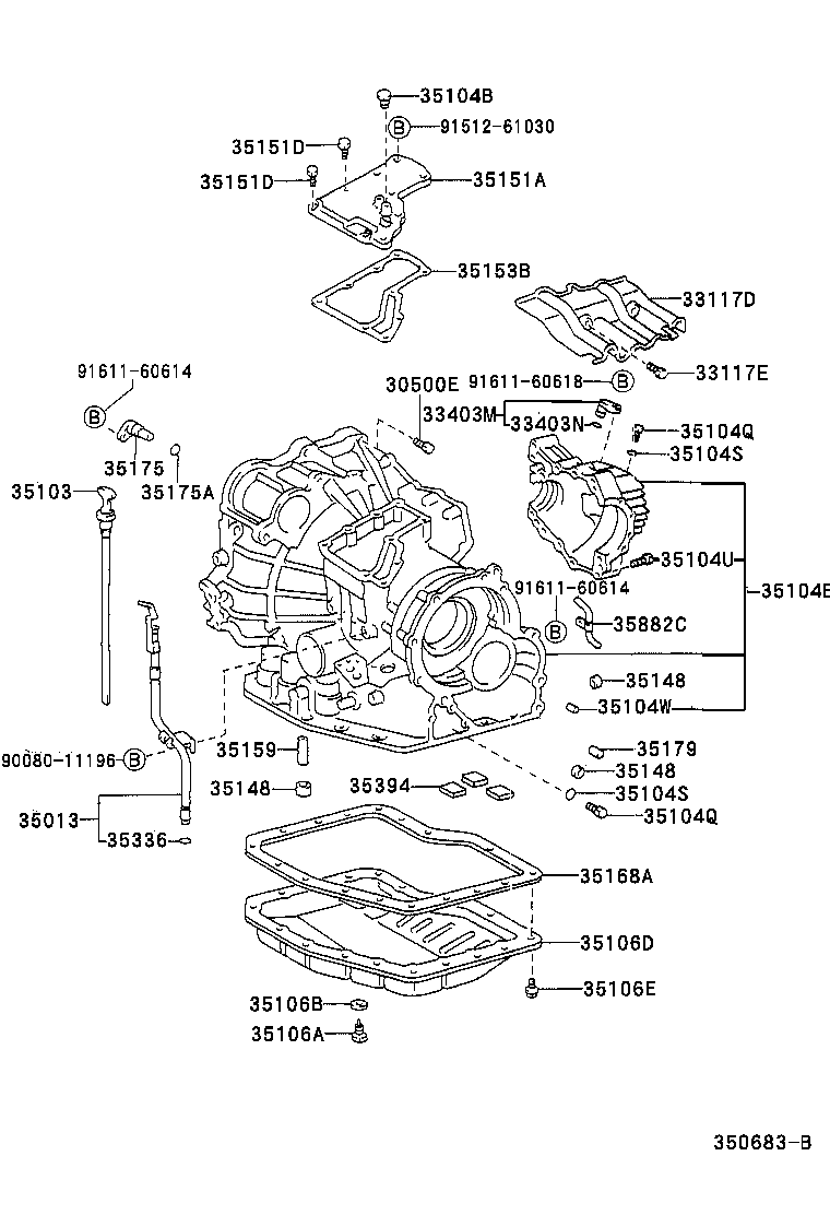 35104-45010 CASE SUB-ASSY, AUTOMATIC TRANSAXLE product image