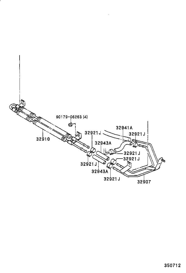 32922-50040 TUBE, OIL COOLER OUTLET, NO.1 product image