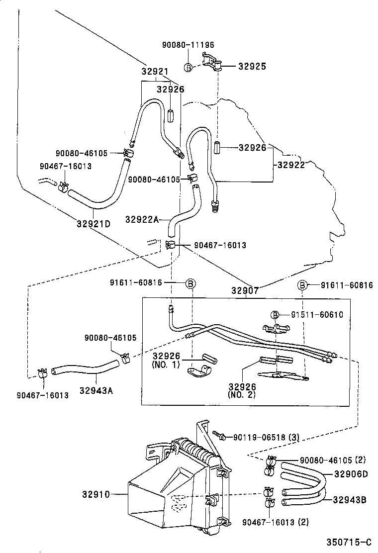 32918-45010 UNION(FOR OIL COOLER TUBE) product image