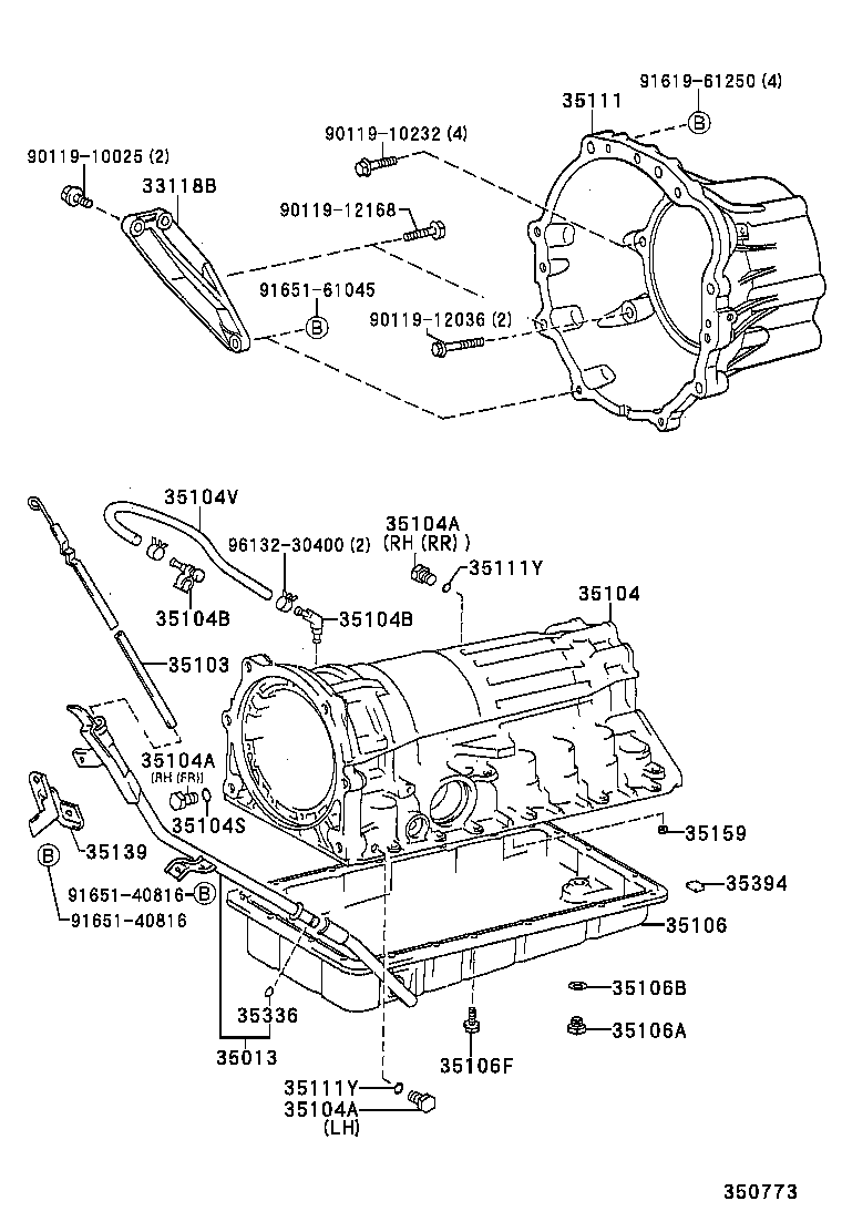 35106-35150 PAN SUB-ASSY, AUTOMATIC TRANSMISSION OIL product image