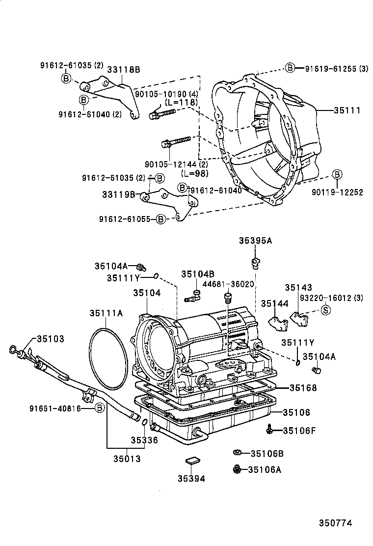 35106-35150 PAN SUB-ASSY, AUTOMATIC TRANSMISSION OIL product image