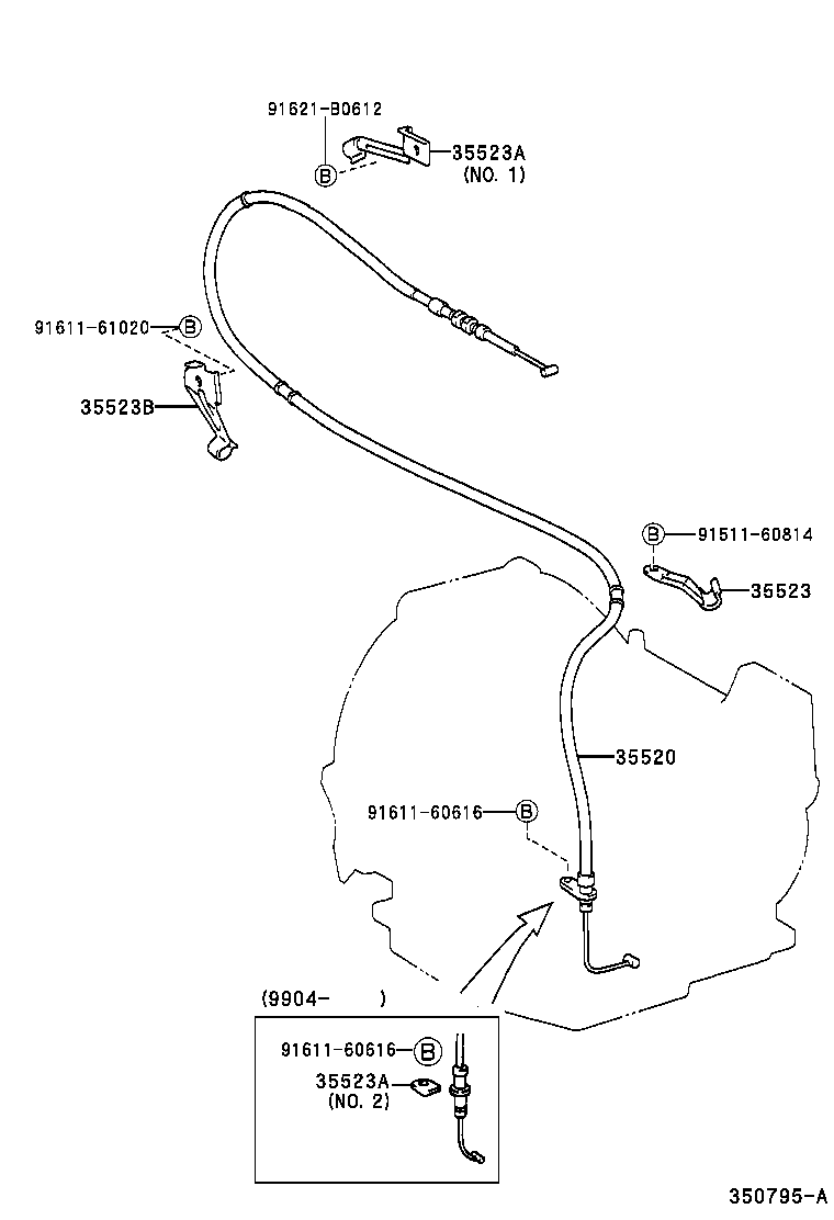 35520-42050 CABLE ASSY, THROTTLE product image