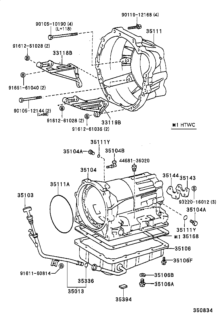 35013-22340 TUBE SUB-ASSY, TRANSMISSION OIL FILLER product image